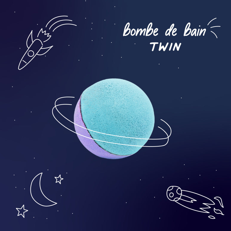 Boule de bain duo Boules de bain Bleu + Violet