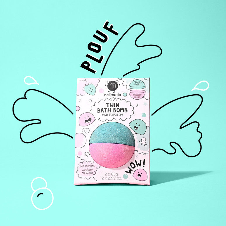 Boule de bain duo Boules de bain Rose + Lagon