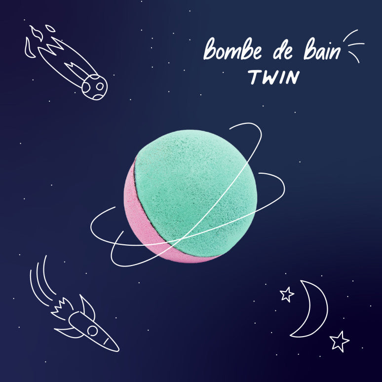 Boule de bain duo Boules de bain Rose + Lagon
