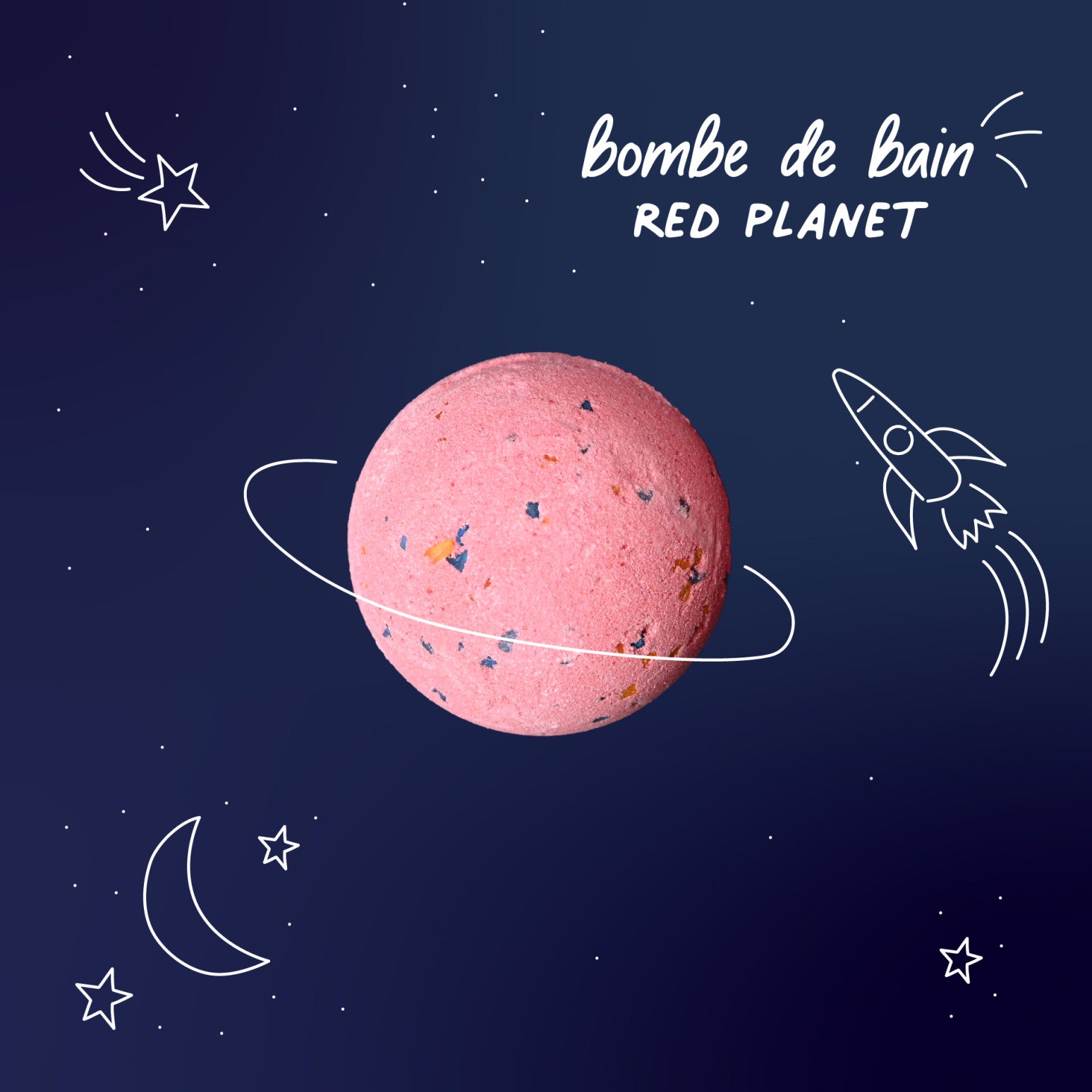 Boule de bain - Red Planet