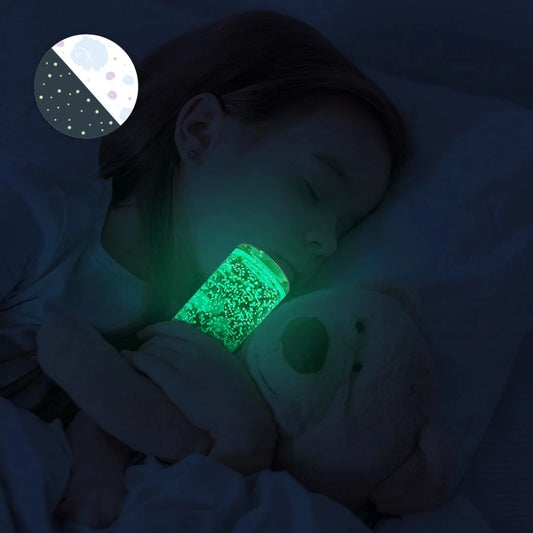 Bouteille sensorielle moutons phosphorescents
