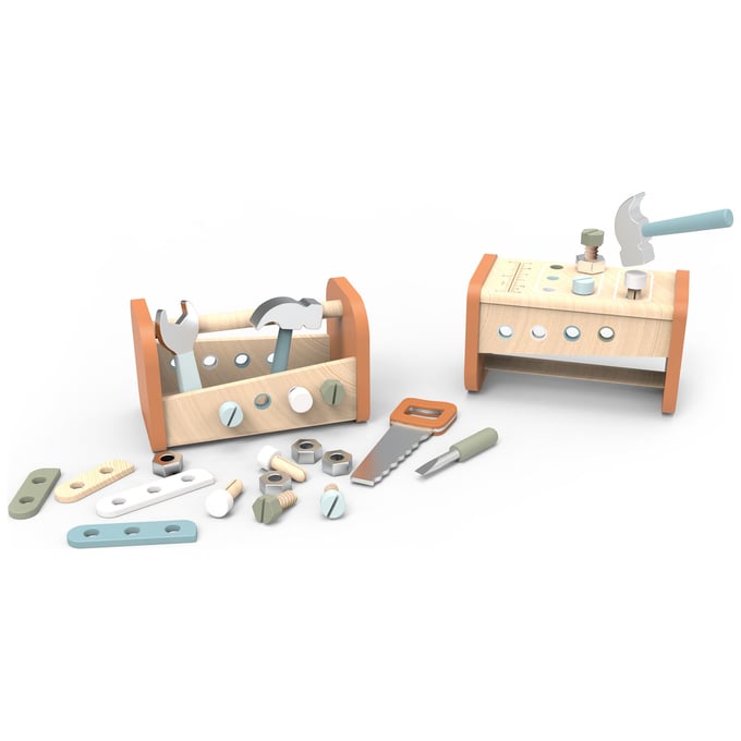 SPEEDY MONKEY Boîte à outil et établi de bricolage (2 en 1)