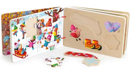 LIVRE-PUZZLE LES 4 SAISONS - SOPHIA TOULIATOU