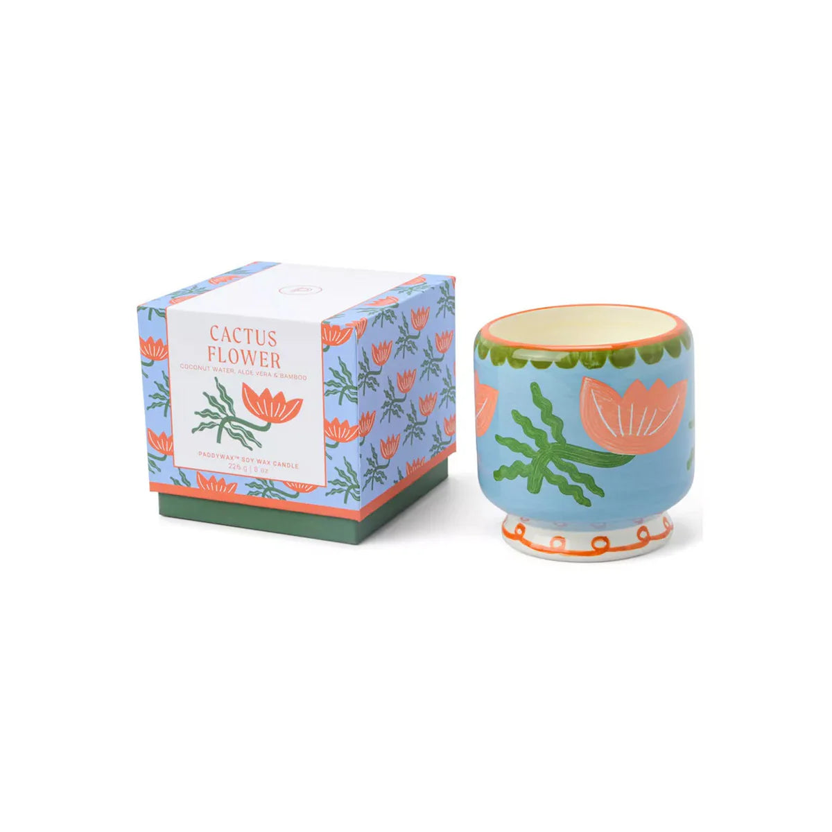 Bougie en céramique Flower Ceramic Candle ‐ Cactus Flower