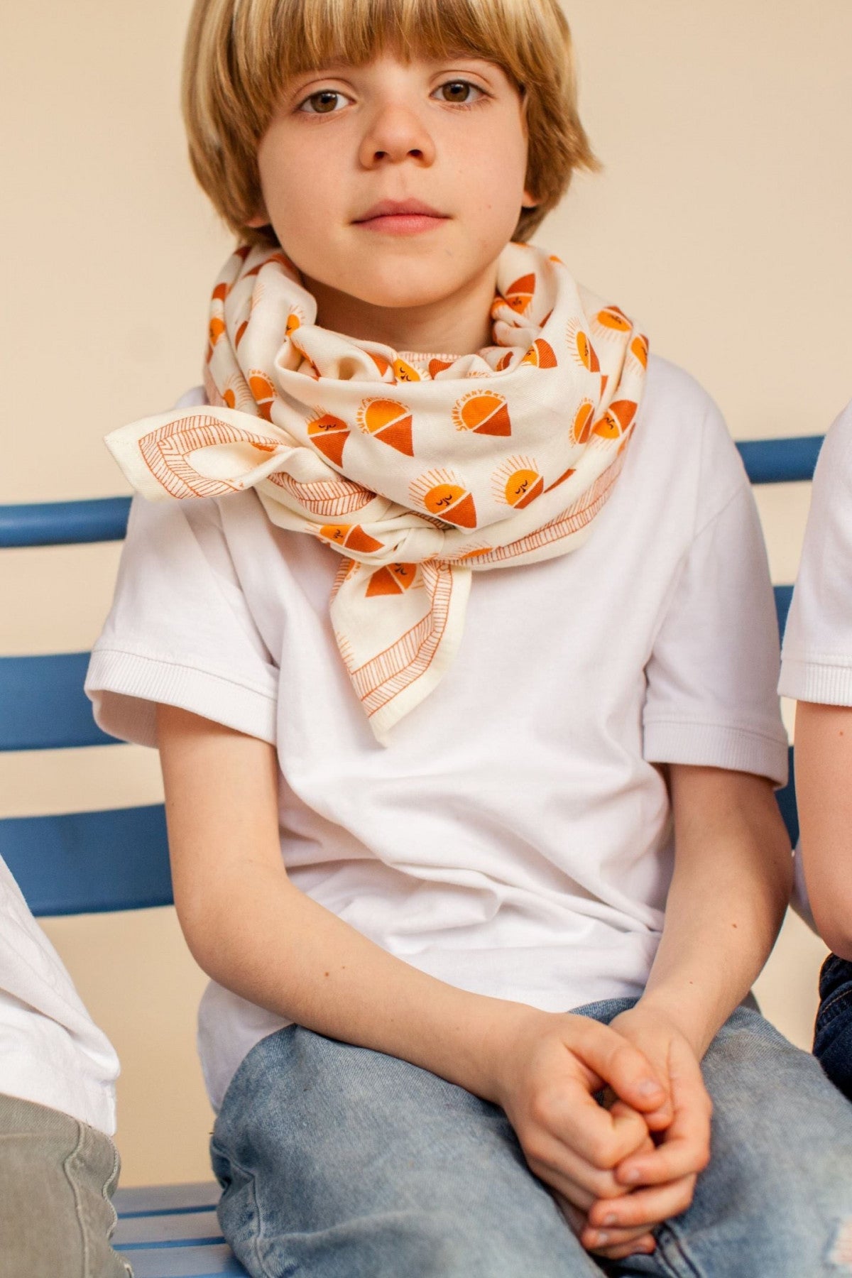 Big Foulard Latika "Sorbet" Abricot