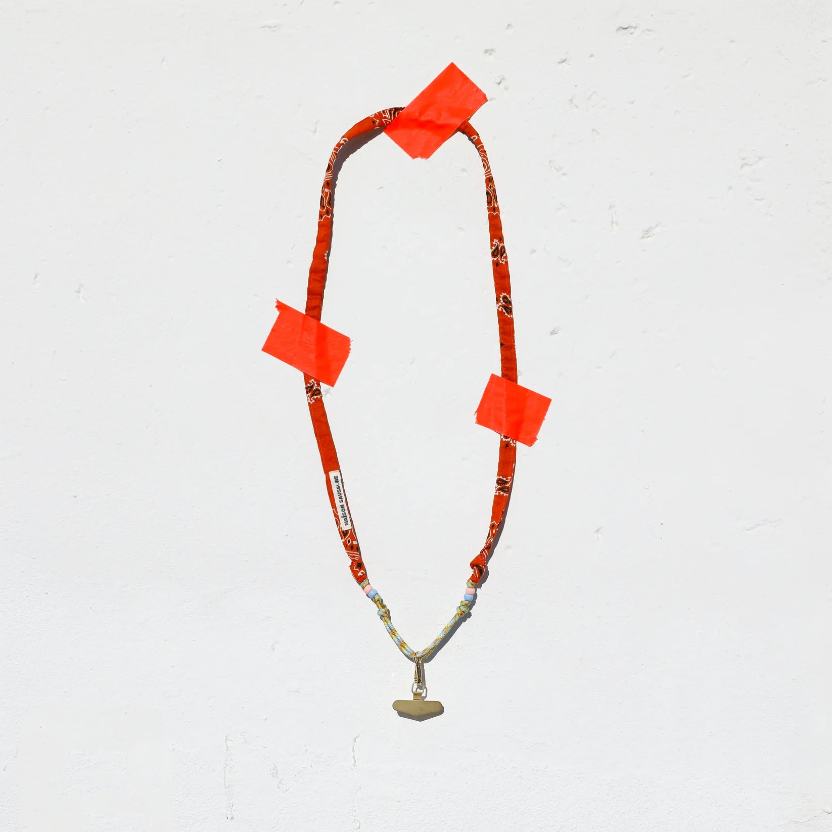 Cordon téléphone - Orange Peach