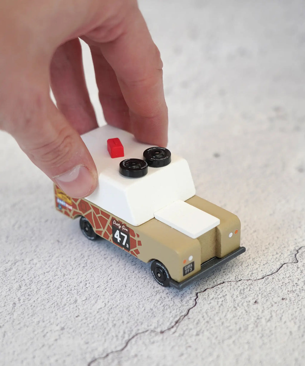 Voiture safari en bois – Candycar Toons Safari Drifter Gira