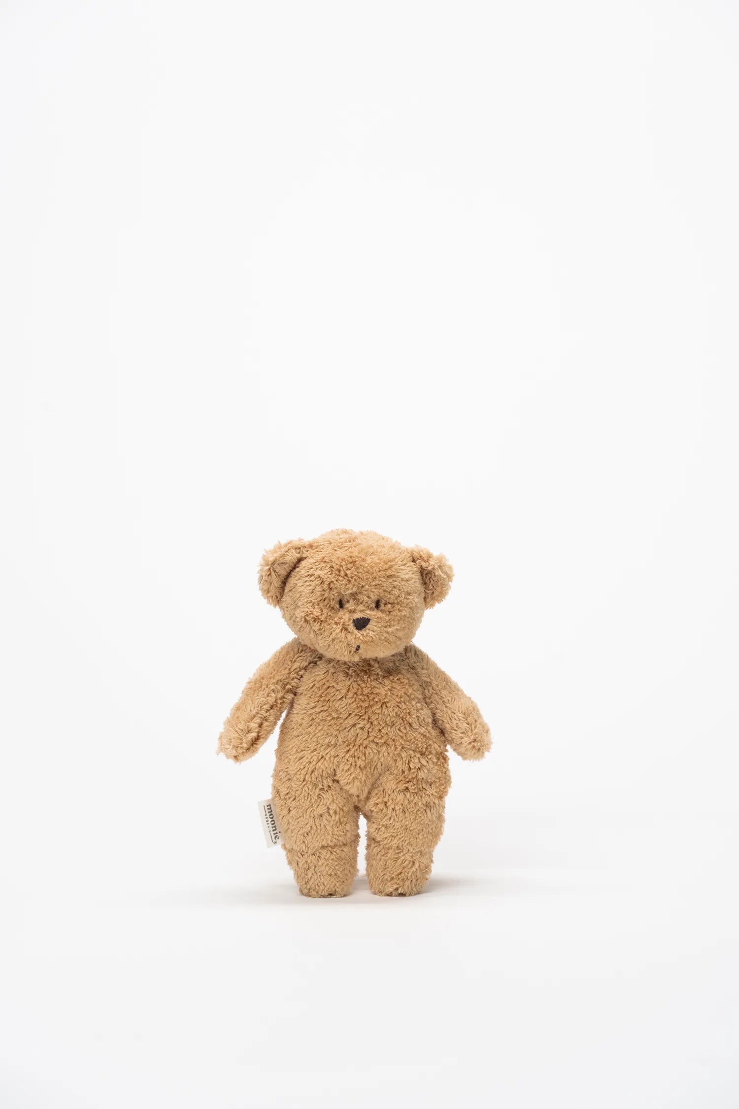 Moonie – Petit Ours sensoriel en coton bio cappuccino