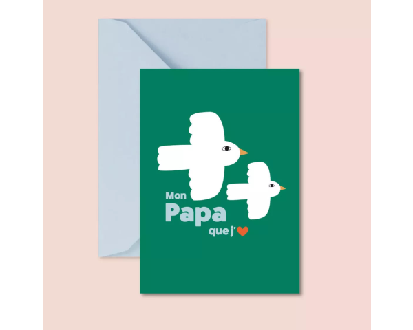 Carte - Mon papa que j'aime