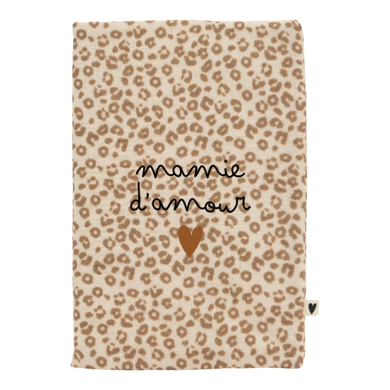 Carnet A5 léopard - Mamie chérie