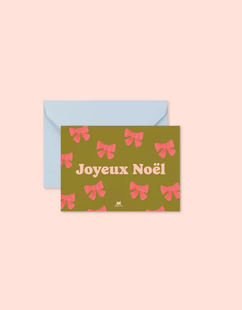 Mini carte "Noël" : Joyeux Noël (avec enveloppe)