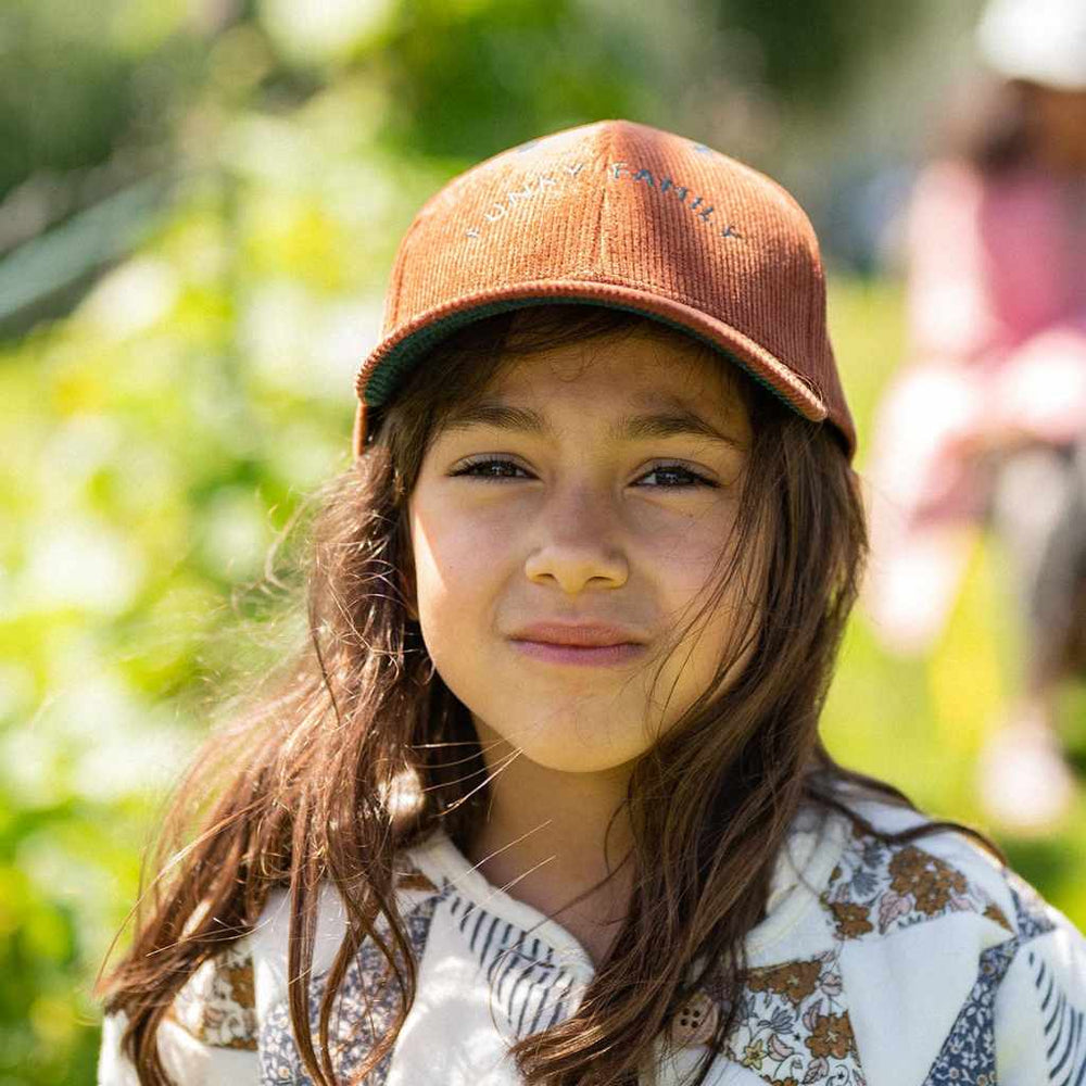 CASQUETTE VELOURS FUNKY FAMILY | CARAMEL