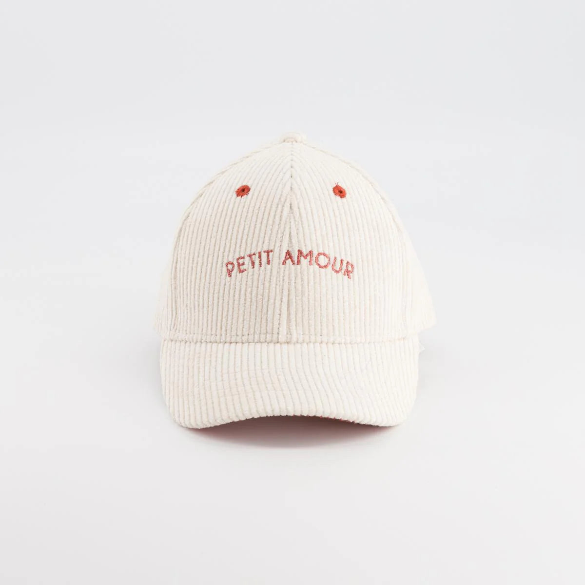 Casquette Velours Petit Amour Crème - 3/6ans