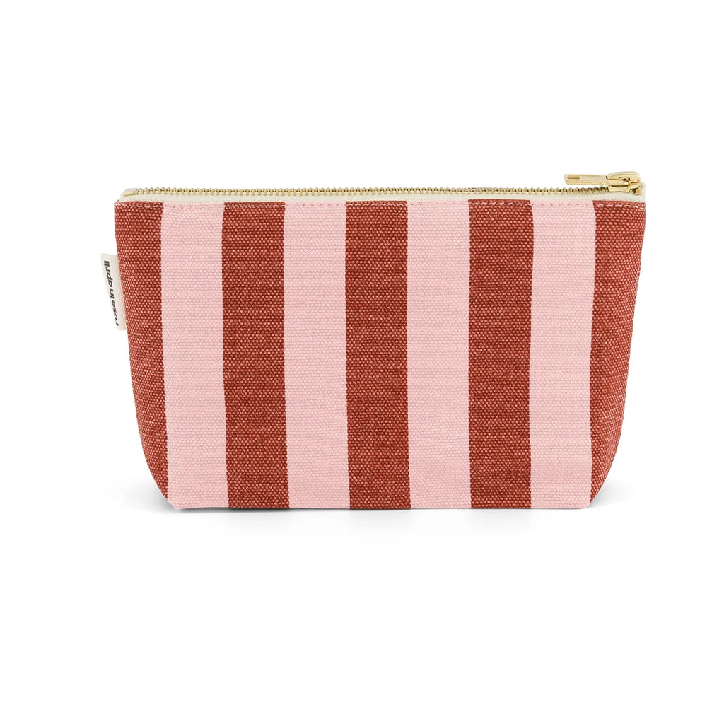 Trousse Sofia  Rayures Brick / Chamallow