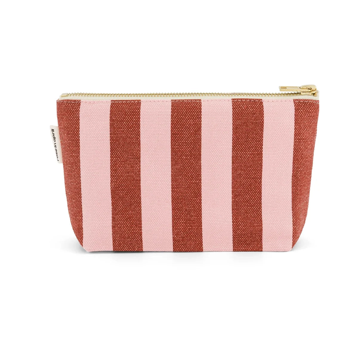 Trousse Sofia  Rayures Brick / Chamallow