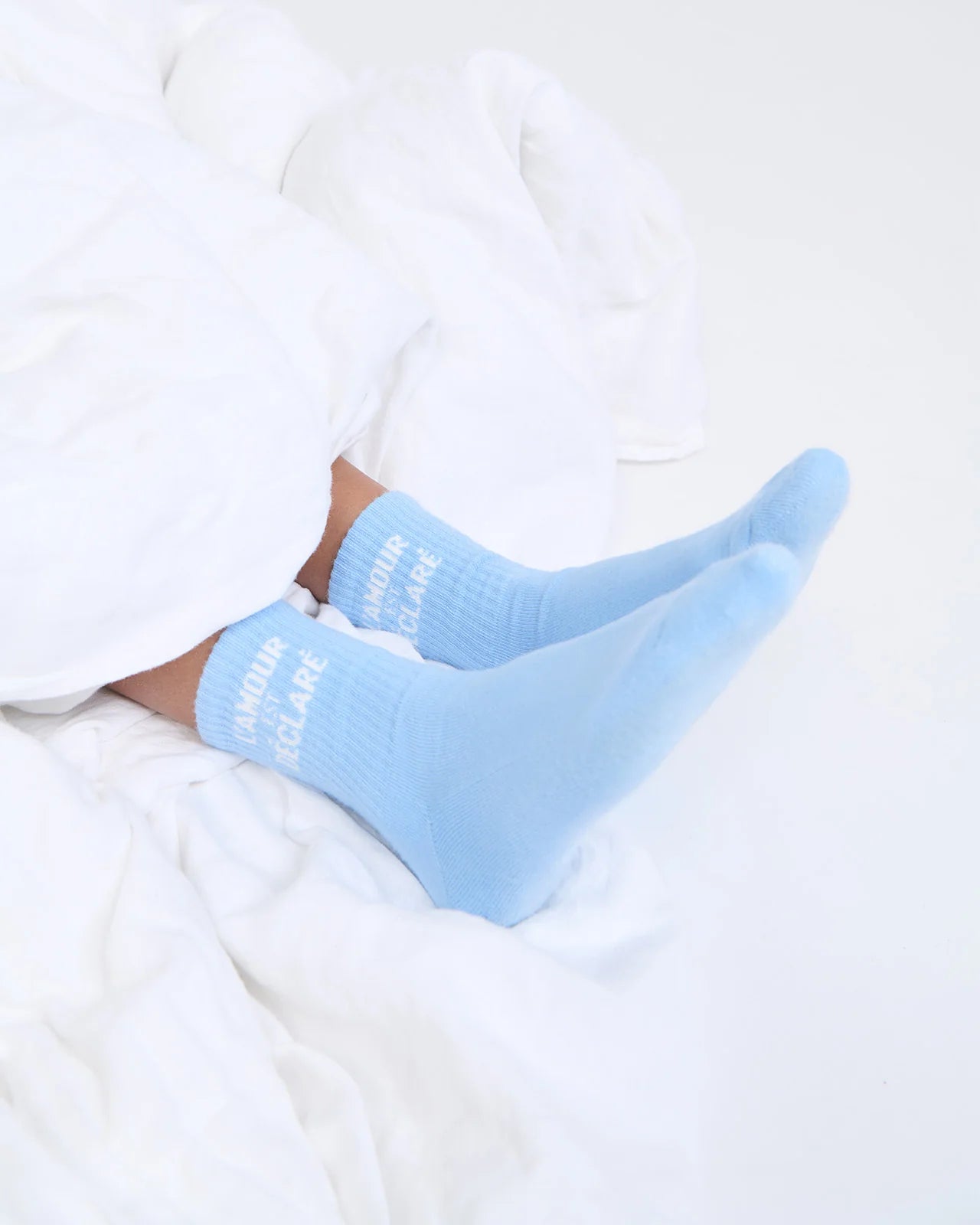 Les chaussettes L'amour est déclaré - bleu dream
