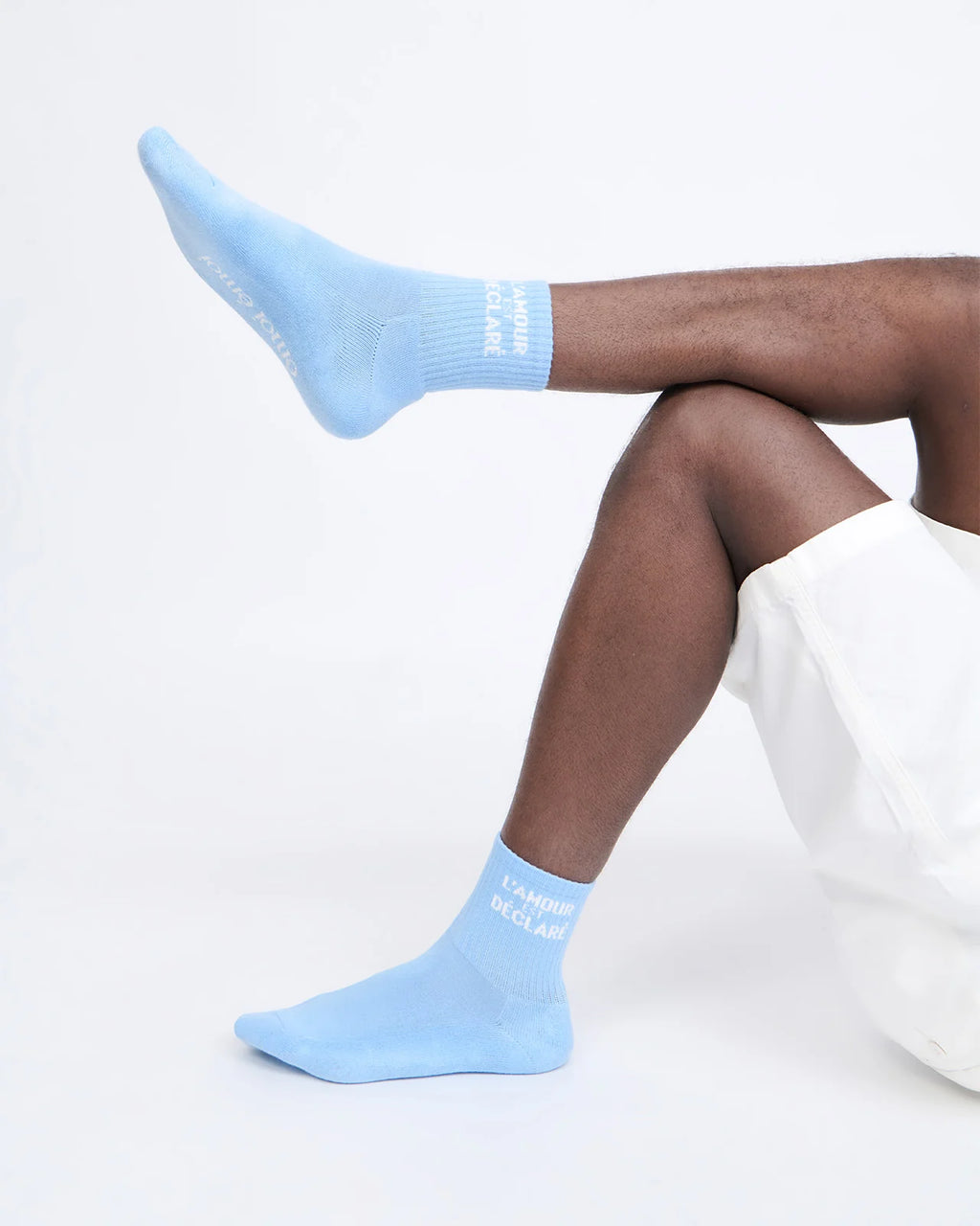 Les chaussettes L'amour est déclaré - bleu dream