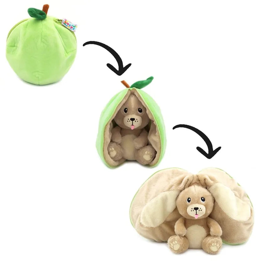 Peluche Crocket le chien / Pomme