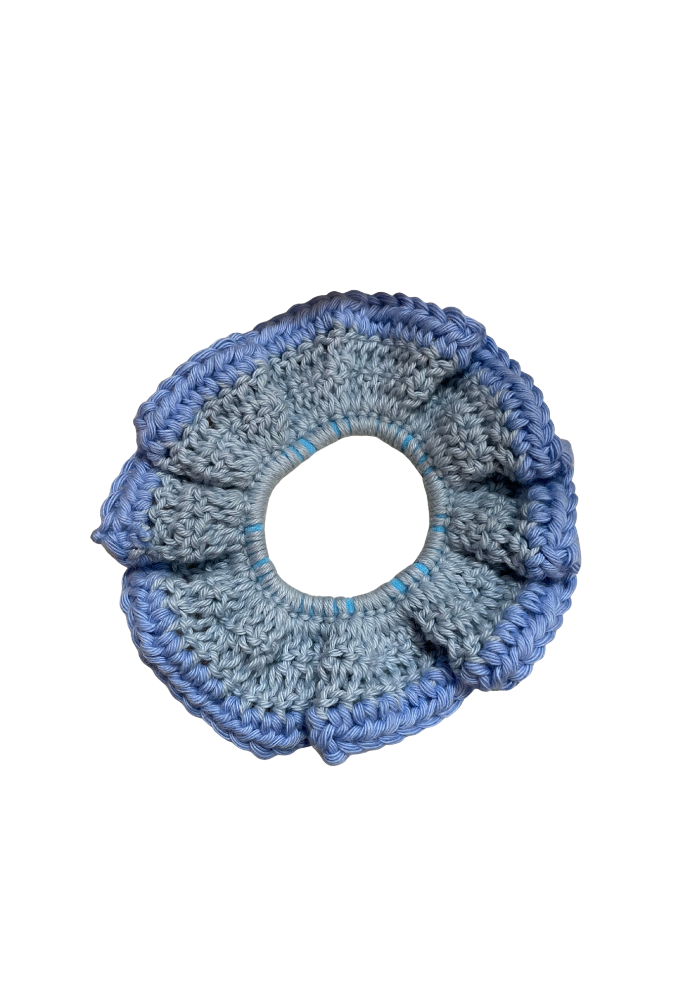 Chouchou Fleur - Double Bleu