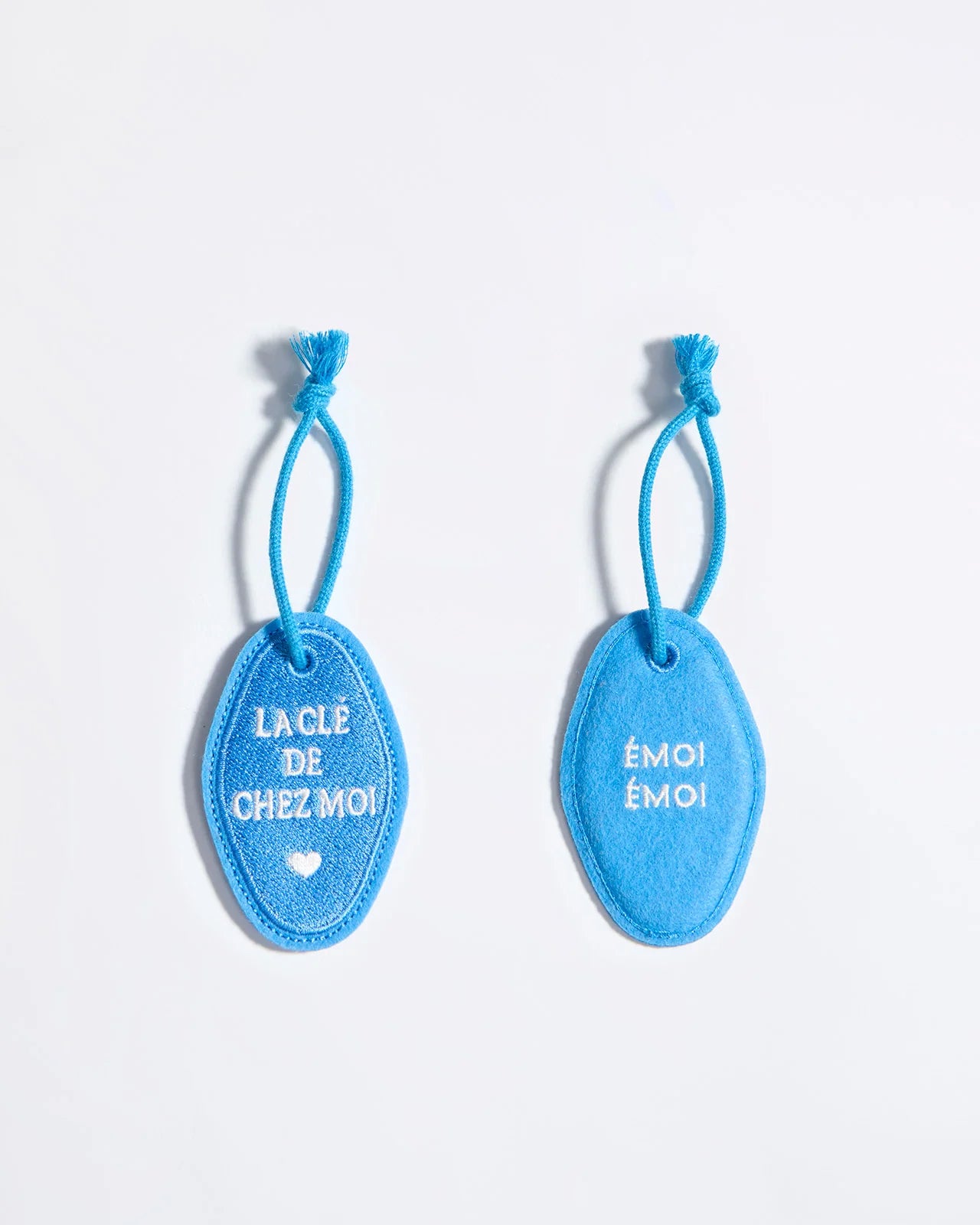 Porte-clés La clé de chez moi - bleu