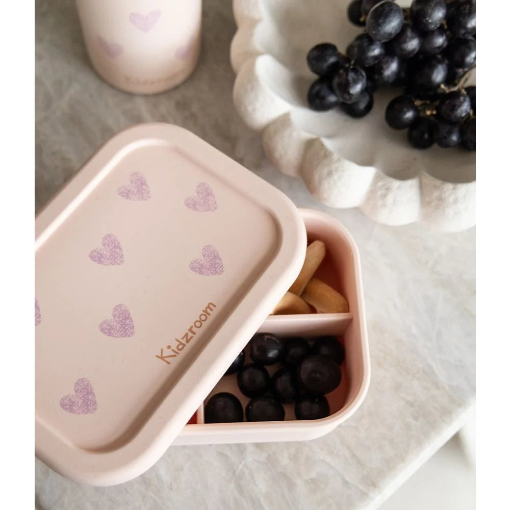 Boîte à goûter silicone Coeurs
