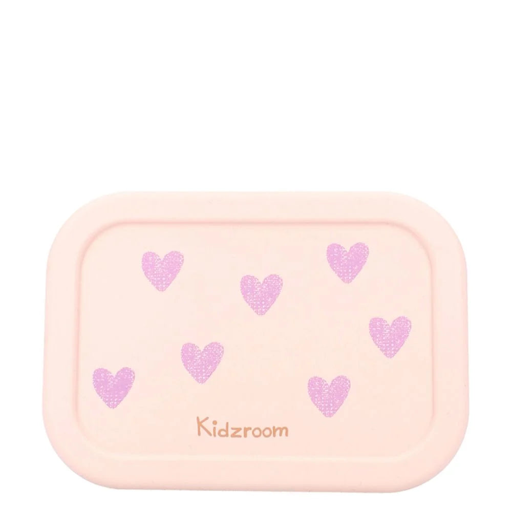 Boîte à goûter silicone Coeurs