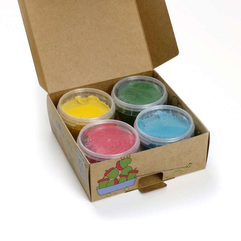 Coffret 4 pots pâte à modeler naturelle & vegan "Yuki"