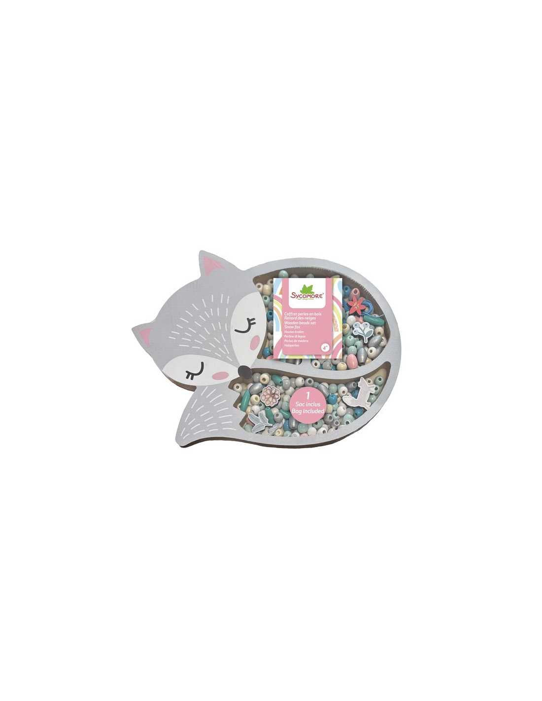 Coffret de perles Renard des Neiges - Sycomore
