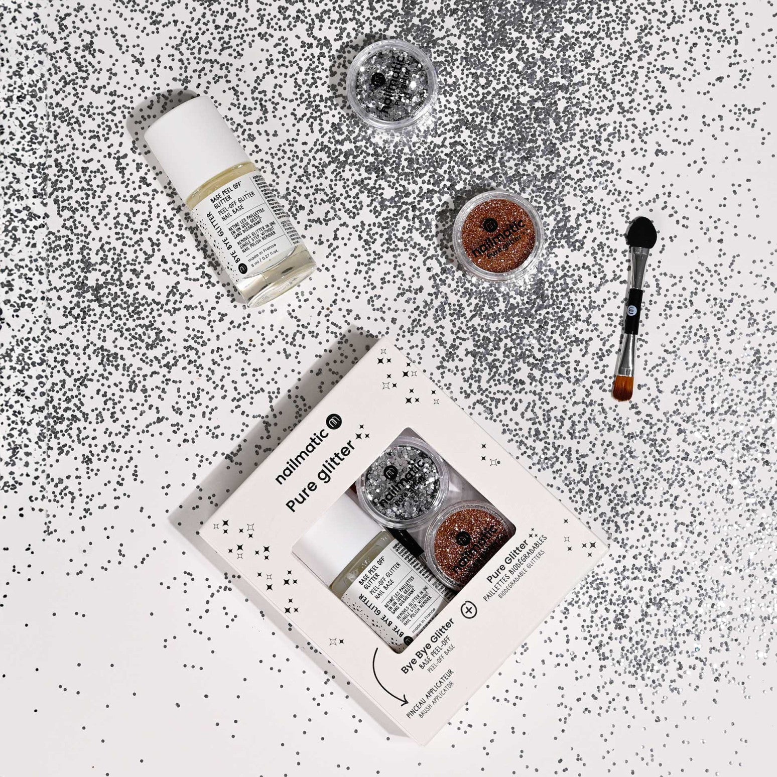 Coffret Paillettes Dorées et Argentées