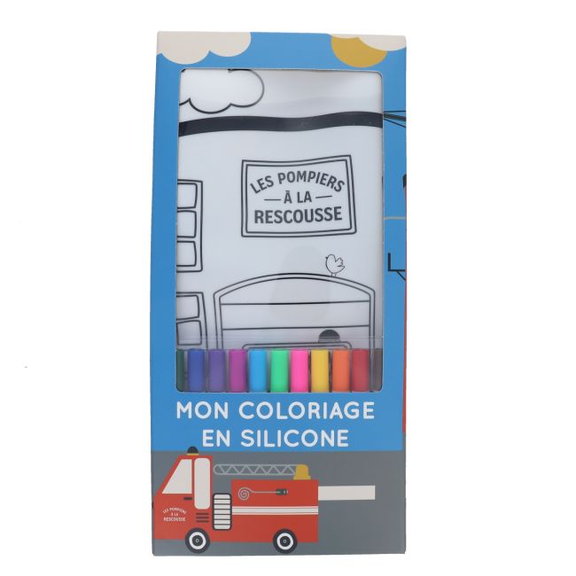 Kit coloriage en silicone pompiers