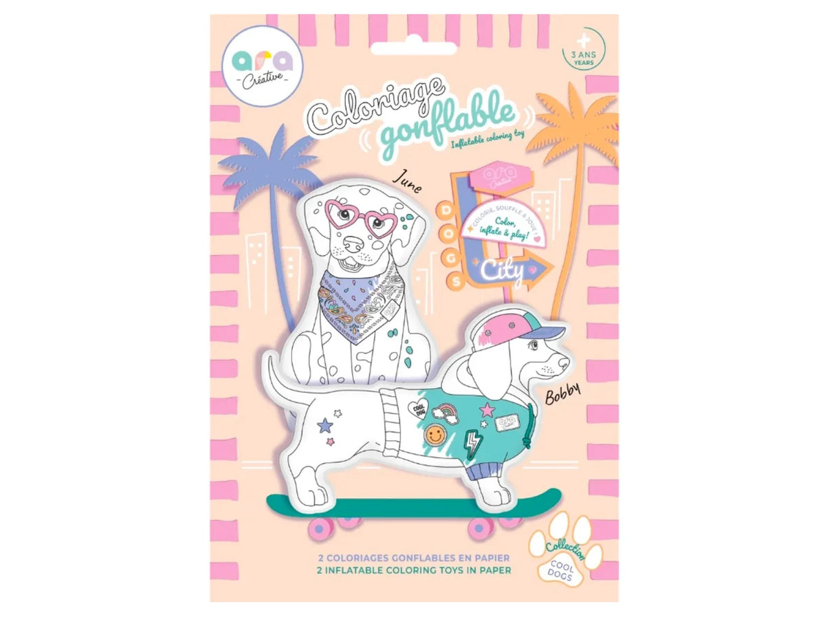 Coloriages gonflables Cool Dogs