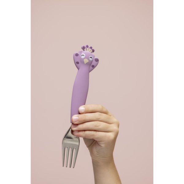 Couverts 3 pièces en silicone - Mrs.  Peacock