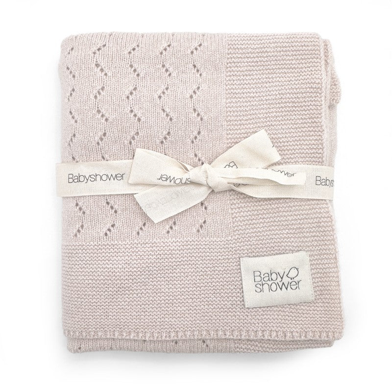 COUVERTURE TRICOT CLASSIC CASHMERE NUDE
