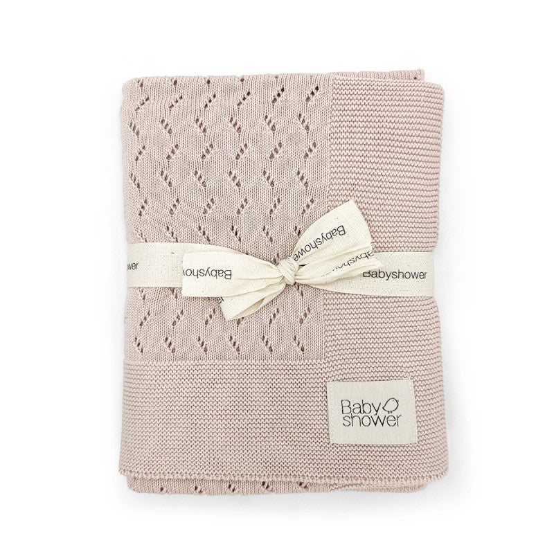Couverture tricot classic nude