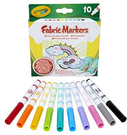 Crayola - 10 Marqueurs textile
