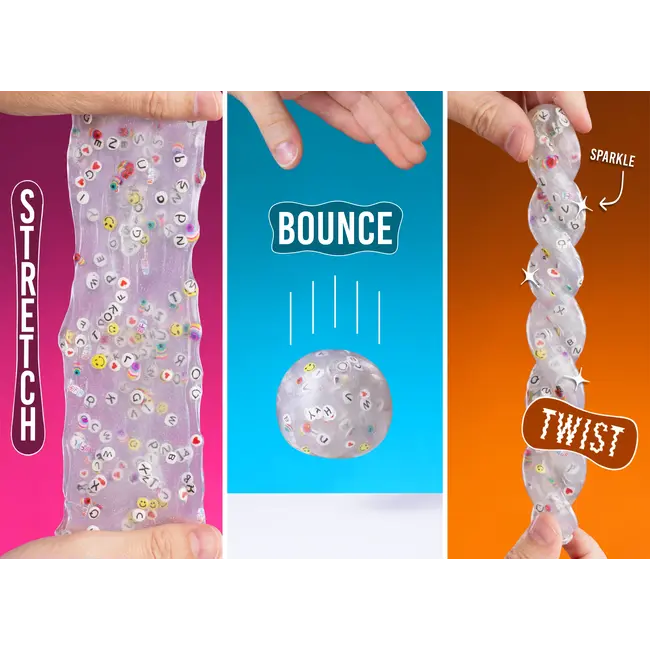 Crazy Aaron's Thinking Putty BFF - transparent et et scintillant - Pâte Sensorielle - jouet anti-stress