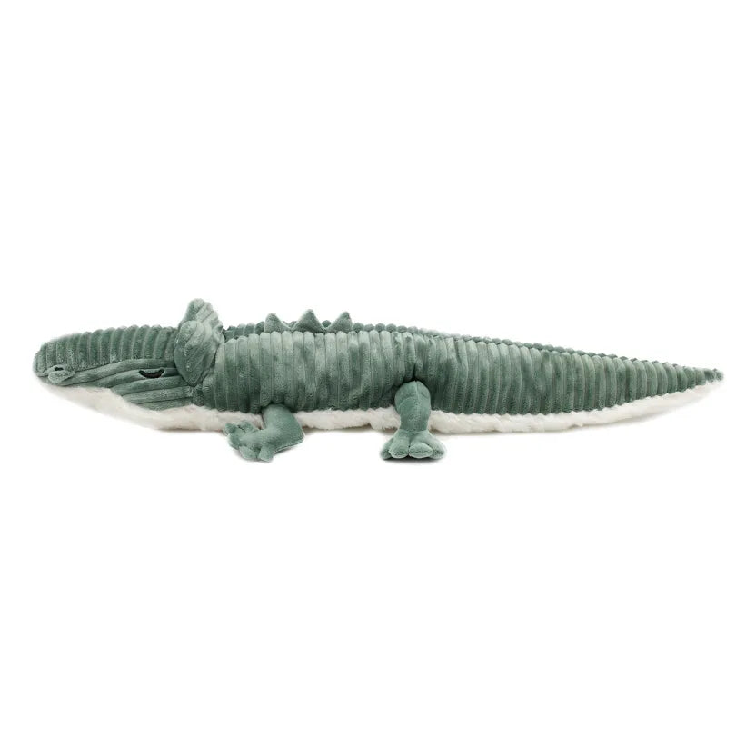 LES PTIPOTOS - PELUCHE CROKETOU LE CROCODILE MAMAN & BEBE VERT