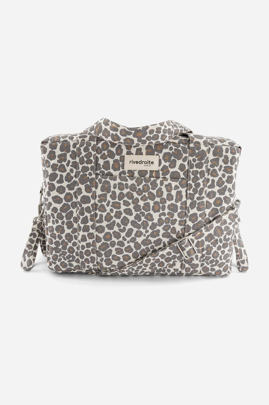 SAC À LANGER DARCY - LÉOPARD GRIS