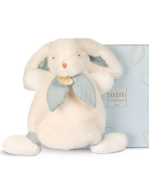 LAPIN BONBON - Doudou Bleu gris - 25 cm - DOUDOU & COMPAGNIE