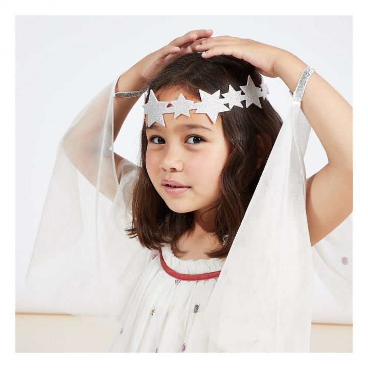 Costume d'ange en tulle à paillettes
