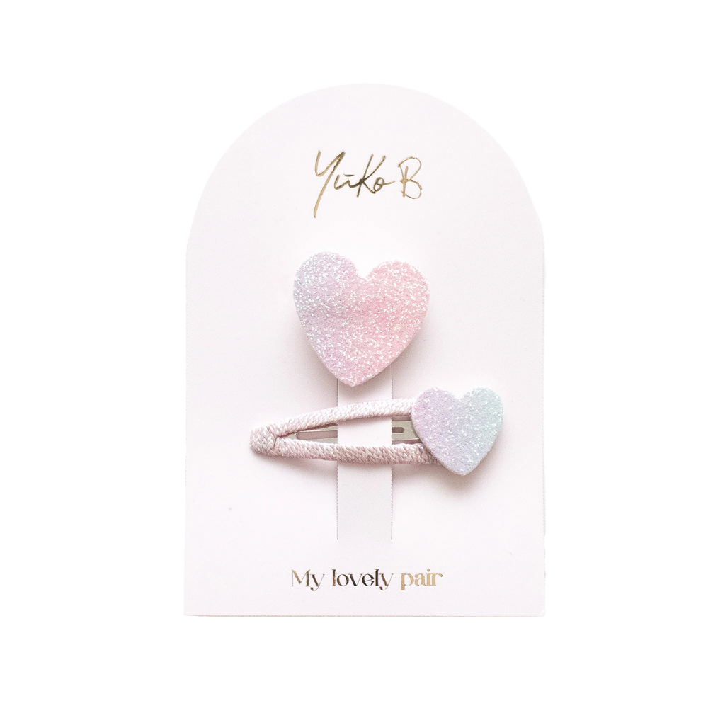 Duo Barrettes & Broche Enfant - My Lovely Pair Arc-en-Ciel - YUKO B