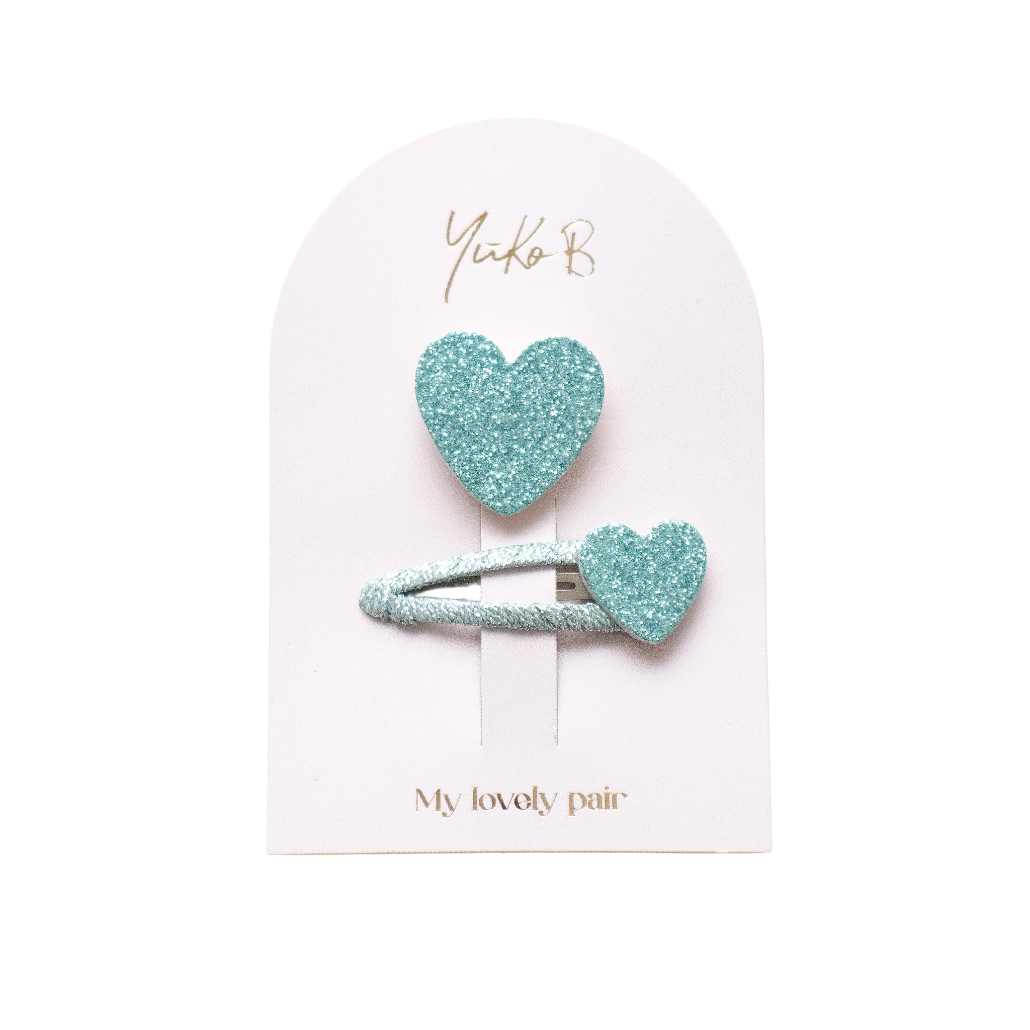 Duo Barrettes & Broche Enfant - My Lovely Pair Menthe - YUKO B