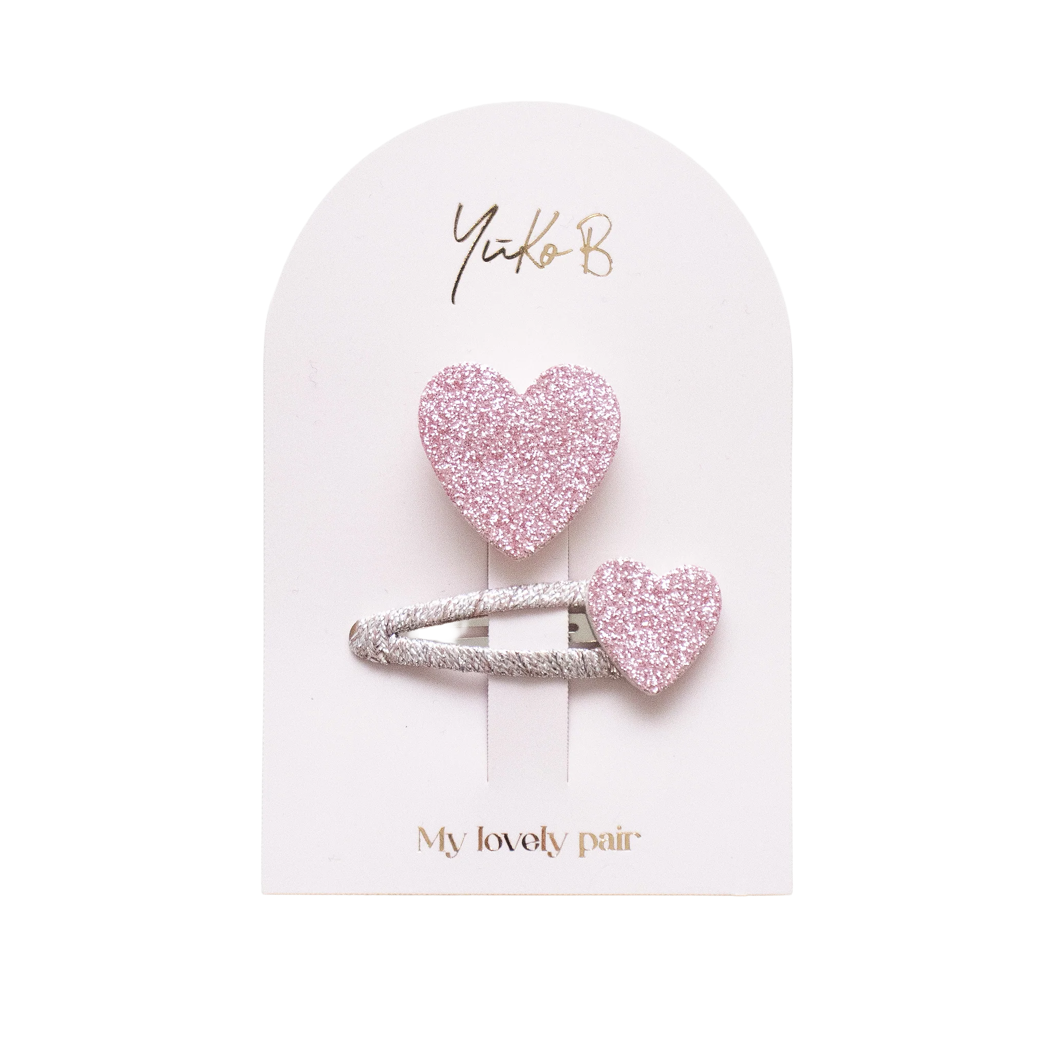 Duo Barrettes & Broche Enfant - My Lovely Pair Rose - YUKO B