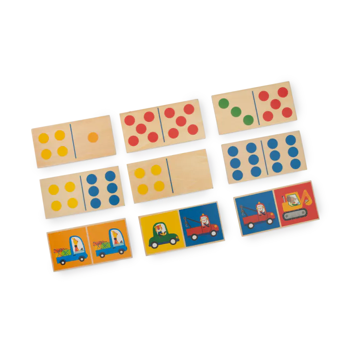 Domino véhicules en bois