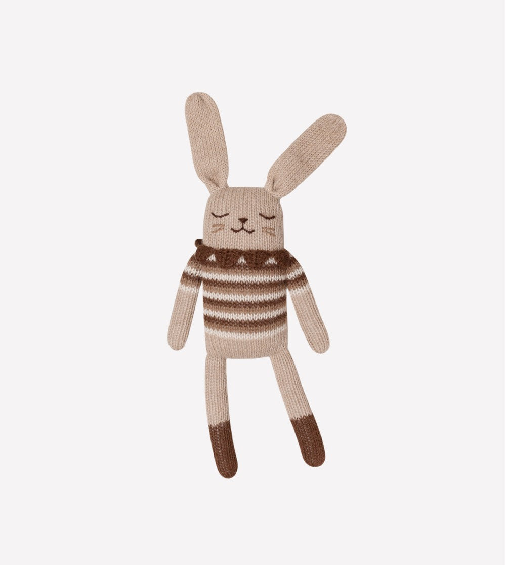 Doudou lapin - top vintage sepia
