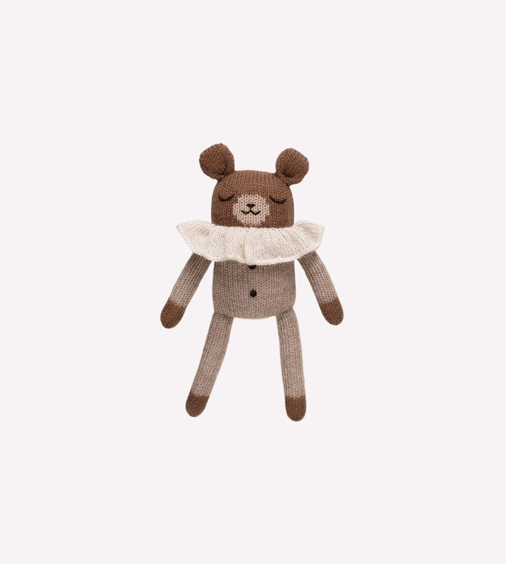 Doudou ourson - pyjama avoine