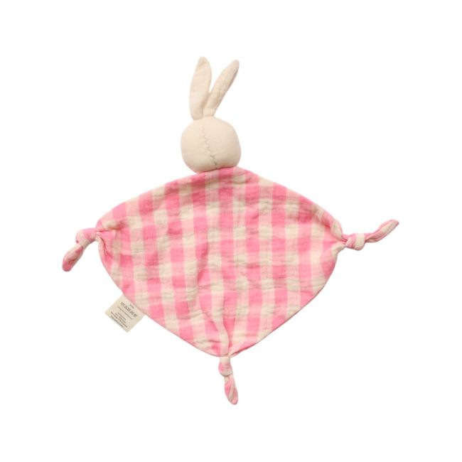 Doudou plat lapin rose - Chichi pompon