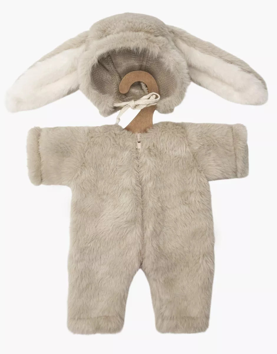 Les P’tits Déguiz’ Babies – Ensemble Bunny en fausse fourrure beige - Minikane