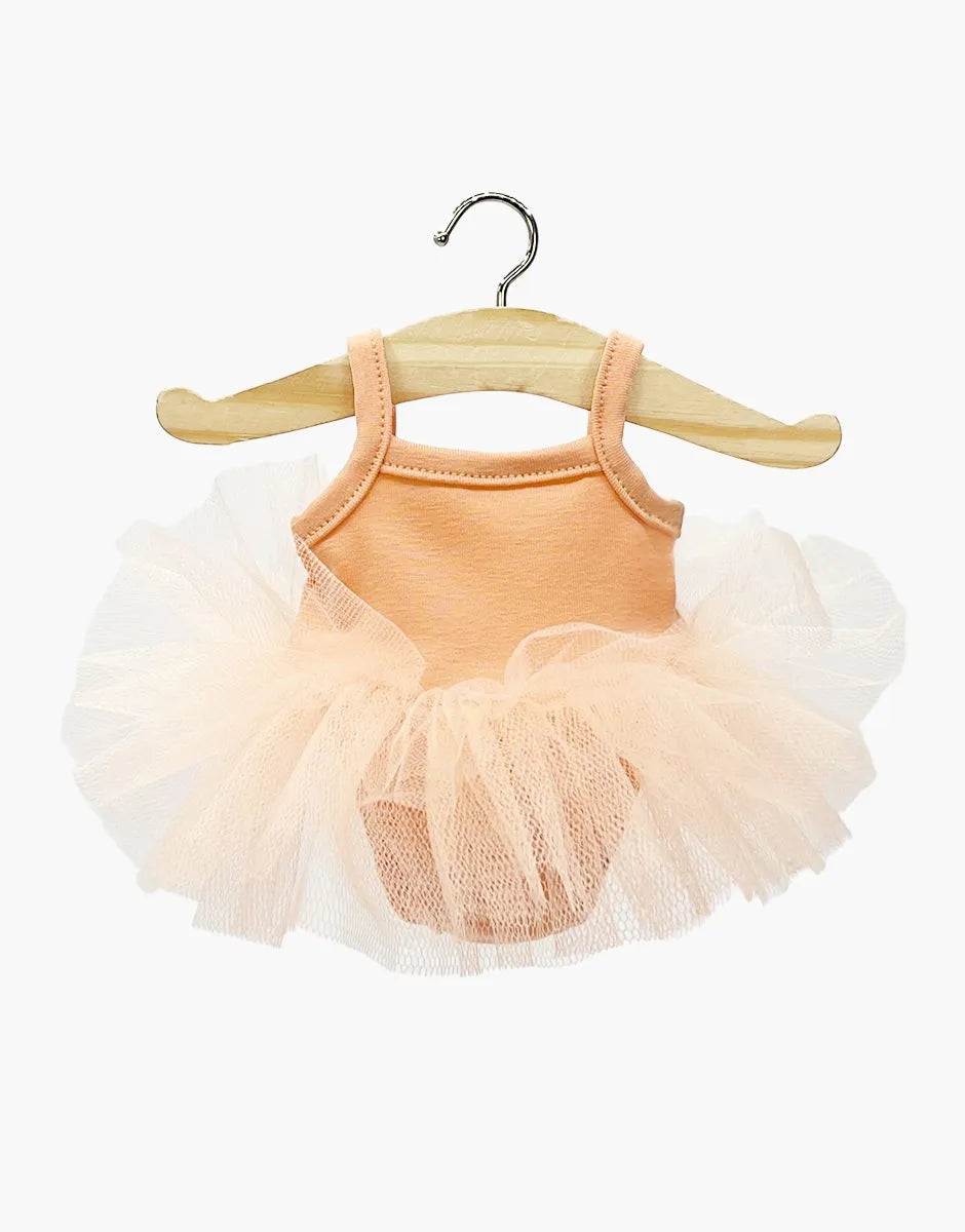 Tutu Célestine en lycra et tulle pêche - MINIKANE