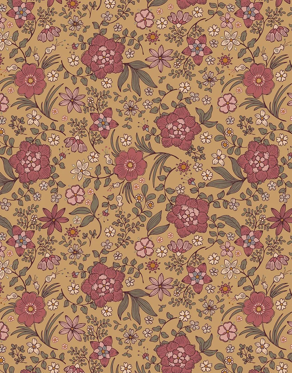 Sac à langer poupée en gaze de coton Bal d'automne
